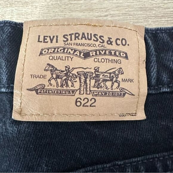 Vintage Orange Tab Black Levi’s Jeans 622 - Picture 8 of 16
